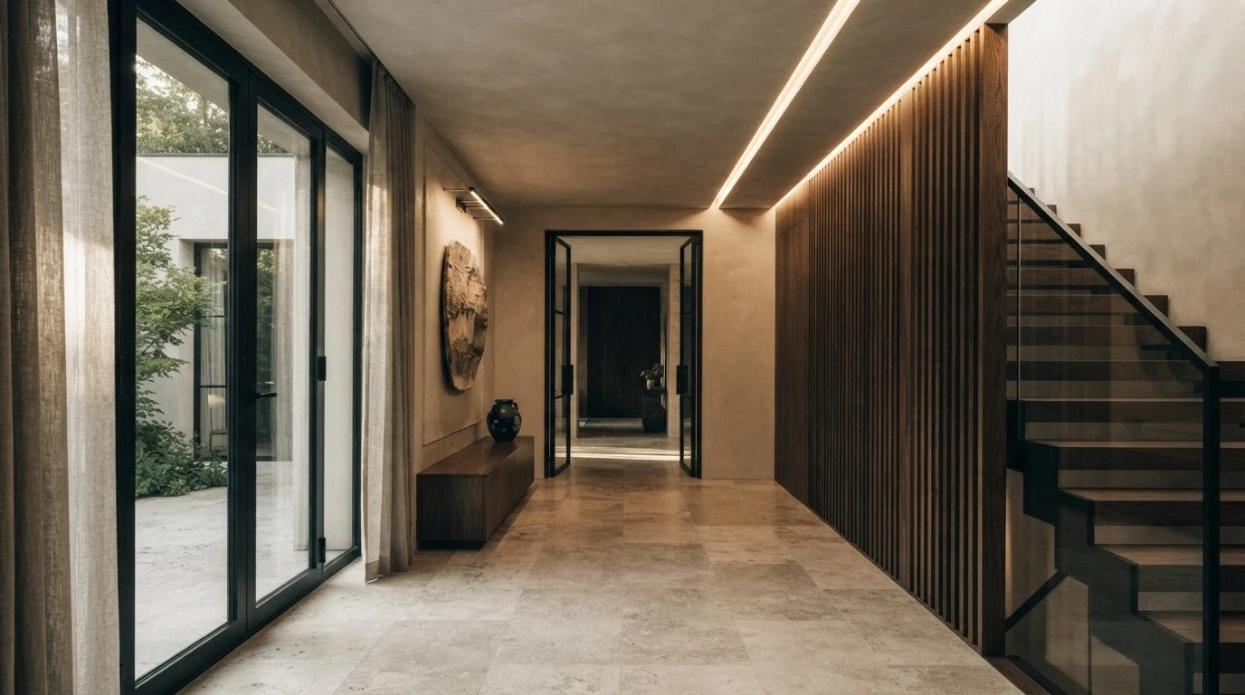 Interior material and architectural detailing concept by Bannie Design Studio